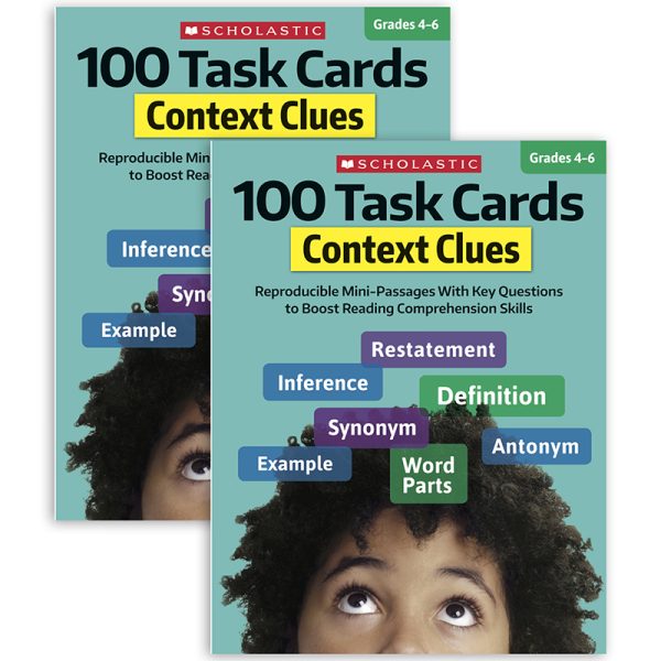 100 Task Cards: Context Clues Activity Book, Pack of 2