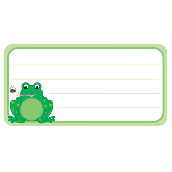 Frog Nameplates, 1-5/8" x 3-1/4" , Pack of 36