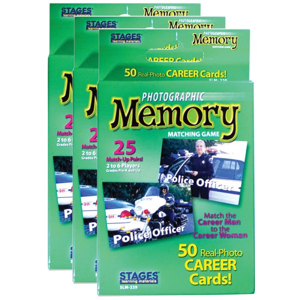 Photographic Memory Matching Game, Careers, Pack of 3