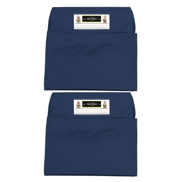 Seat Sack, Small, 12 inch, Chair Pocket, Blue, Pack of 2