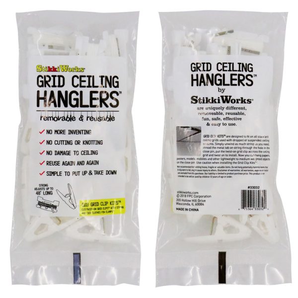 Grid Ceiling Hanglers™ Grid Clip Kits™, 10 Count