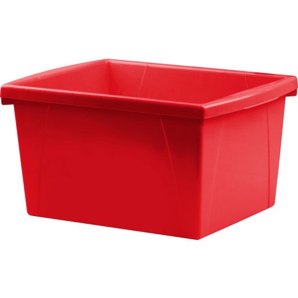 4 Gallon Storage Bin, Red