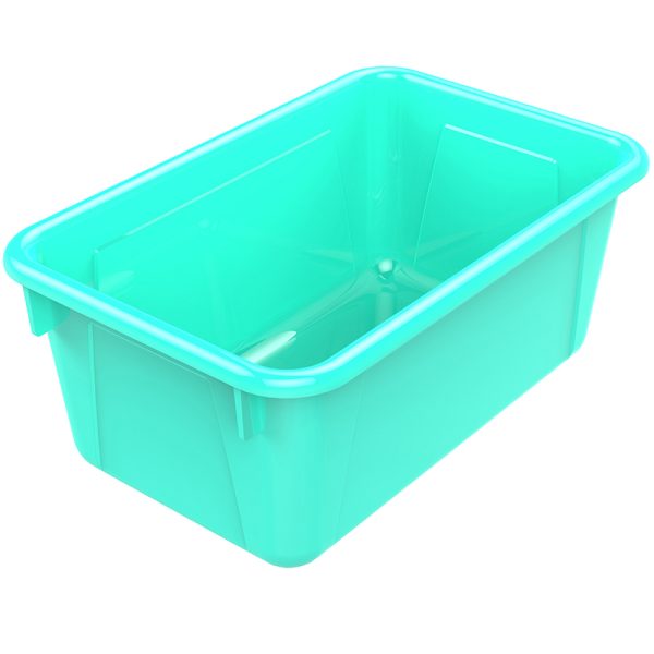 Small Cubby Bin, Teal