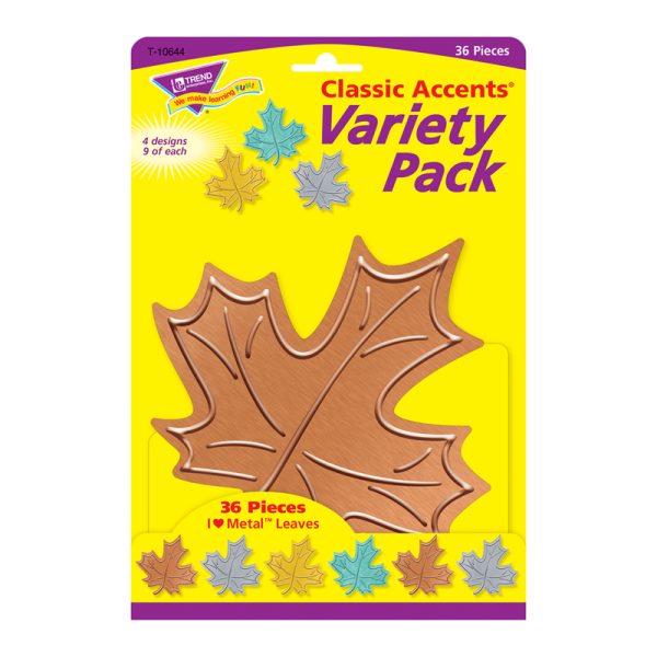 I ♥ Metal™ Leaves Classic Accents® Var. Pack, 36 ct