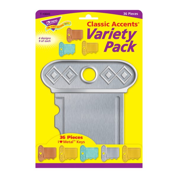 I ♥ Metal™ Keys Classic Accents® Var. Pack, 36 ct