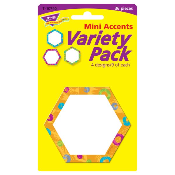 Color Harmony™ Hexa-swirls Mini Accents Variety Pack, 36 ct