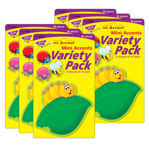 Bugs Mini Accents Variety Pack, 36 Per Pack, 6 Packs