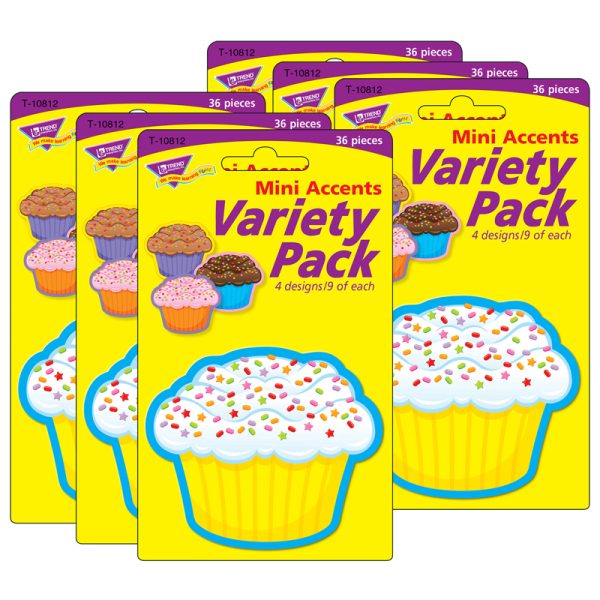 Cupcakes Mini Accents Variety Pack, 36 Per Pack, 6 Packs