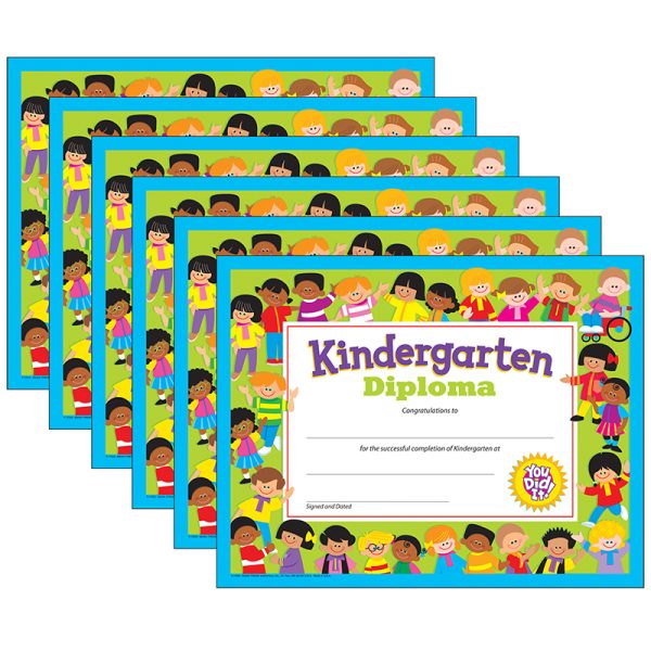 Kindergarten Diploma, 30 Per Pack, 6 Packs