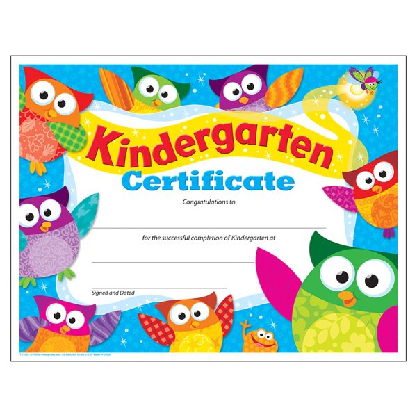 Kindergarten Certificate Owl-Stars!® , 30 ct