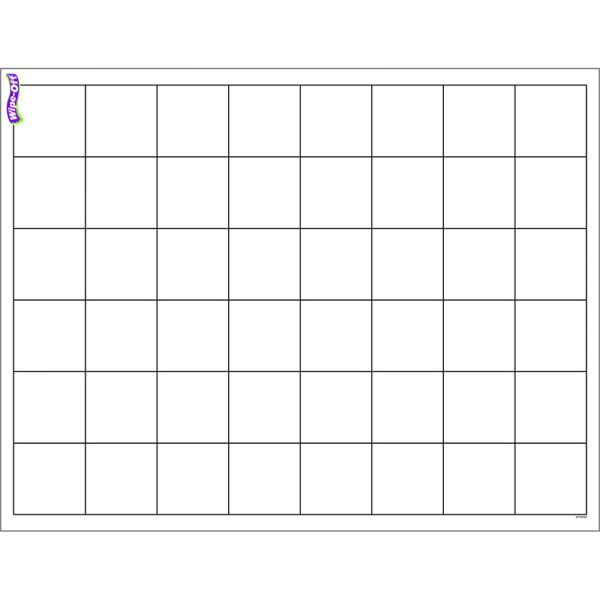 Graphing Grid (Large Squares) Wipe-Off® Chart, 17" x 22"