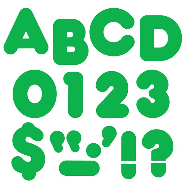 Green 4" Casual Uppercase Ready Letters®