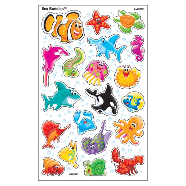 Sea Buddies™ superShapes Stickers-Large, 160 ct