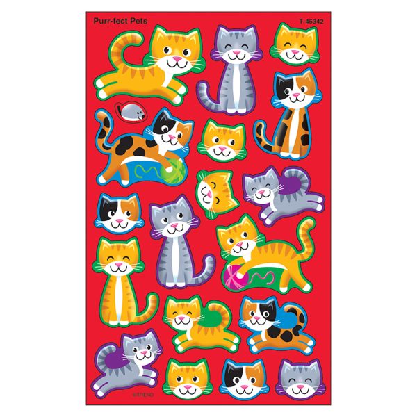 Purr-fect Pets superShapes Stickers-Large, 144 ct