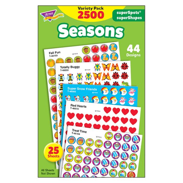 Seasons superSpots®/superShapes VarPk, 2500 ct