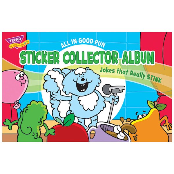 All in Good Pun Sticker Collector Album, 16 Pages, 8.5" x 5.5"