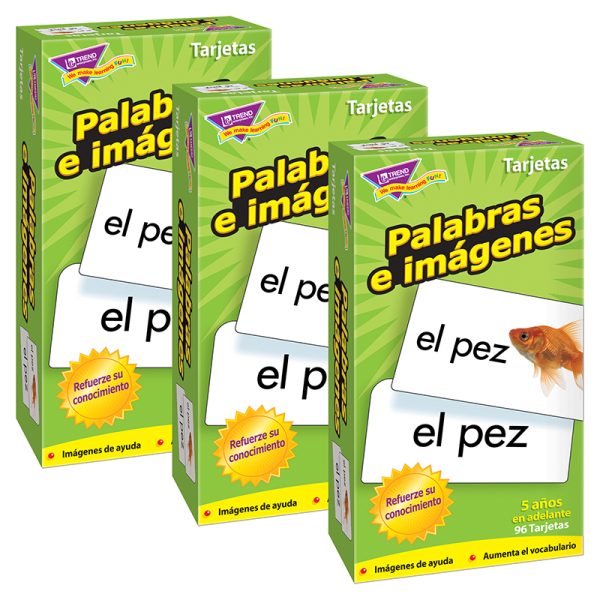 Palabras e imágenes (SP) Skill Drill Flash Cards, Pack of 3