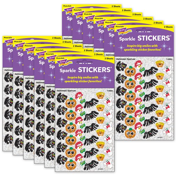 Halloween Sparkles Sparkle Stickers®, 72 Per Pack, 12 Packs