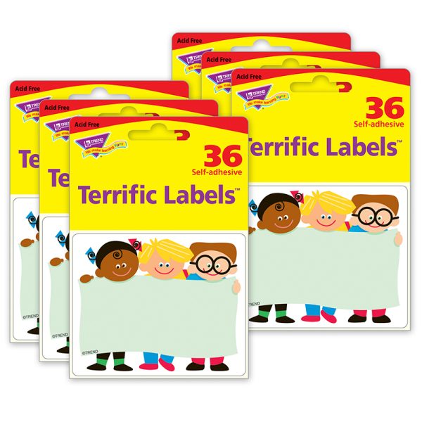 TREND Kids Terrific Labels™, 36 Per Pack, 6 Packs