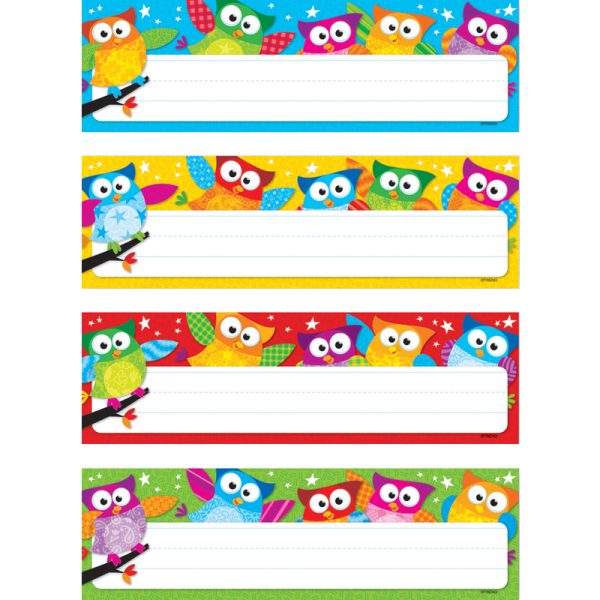 Owl-Stars!® Desk Toppers® Name Plates Var. Pk., 32 ct