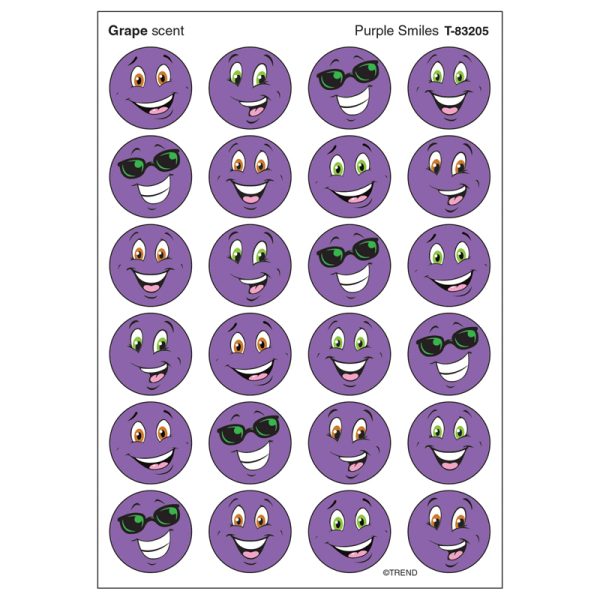 Purple Smiles/Grape Stinky Stickers®, 96 ct.