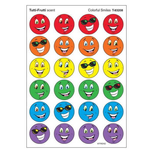 Colorful Smiles/Tutti-Frutti Stinky Stickers®, 96 ct.