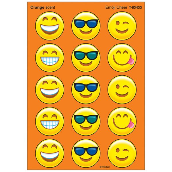 Emotion Icon Cheer/Orange Stinky Stickers®, 60 ct.