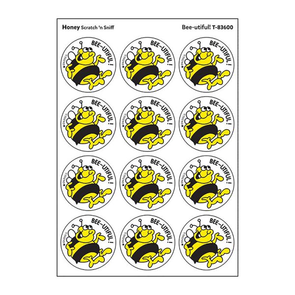 Bee-utiful!/Honey Scented Stickers, Pack of 24