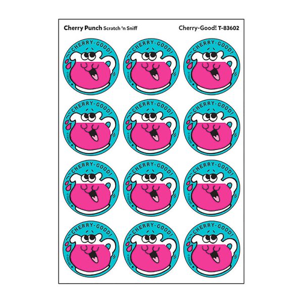 Cherry-Good!/Cherry Punch Scented Stickers, Pack of 24