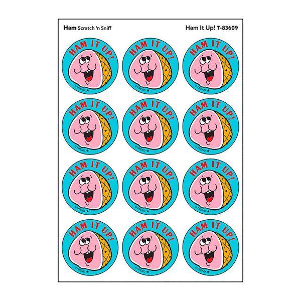 Ham It Up!/Ham Scented Stickers, Pack of 24