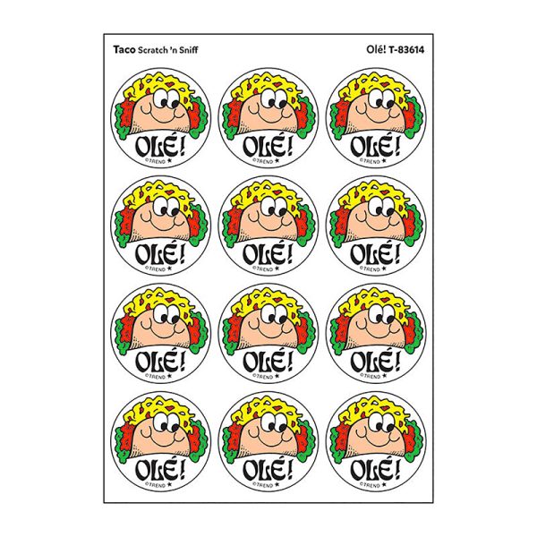 Olé!/Taco Scented Stickers, Pack of 24