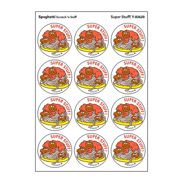 Super Stuff!/Spaghetti Scented Stickers, Pack of 24