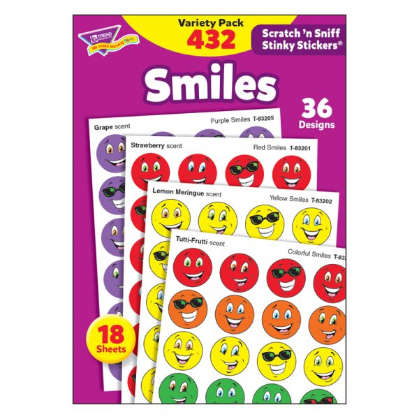 Smiles Stinky Stickers® Variety Pack, 432 ct