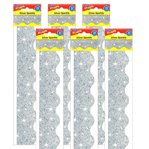 Silver Sparkle Terrific Trimmers®, 32.5' Per Pack, 6 Packs