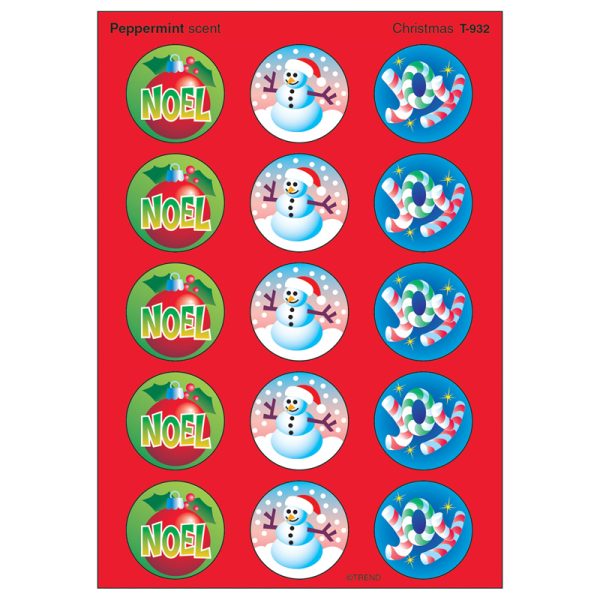 Christmas/Peppermint Stinky Stickers®, 60 ct.