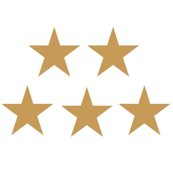 Gold Stars Foil Stickers