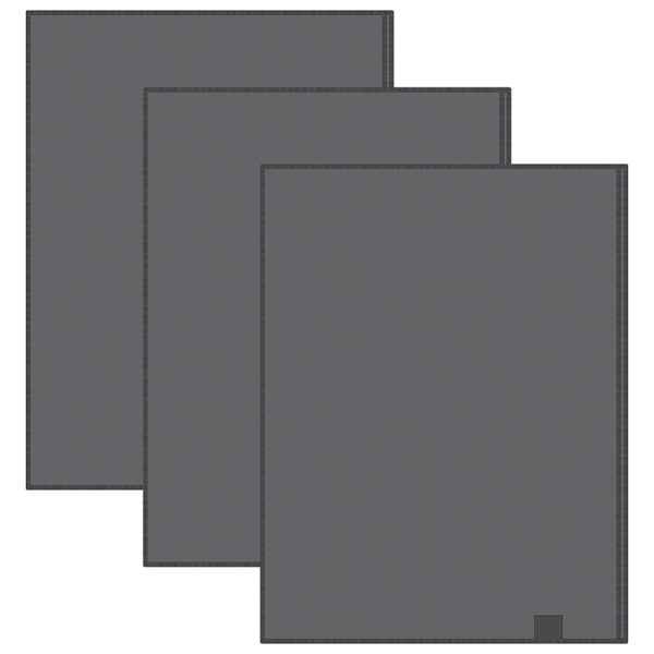 Deluxe Dry-Erase Pocket, For 8-1/2" x 11" Paper, Pack of 3