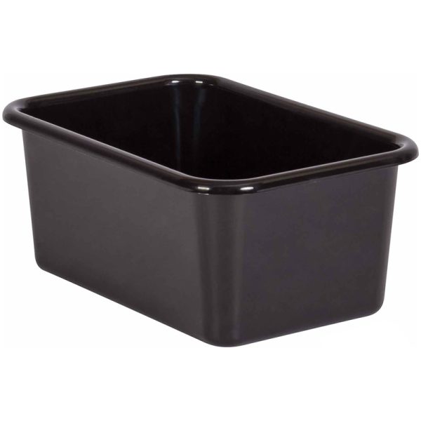 Black Small Plastic Storage Bin