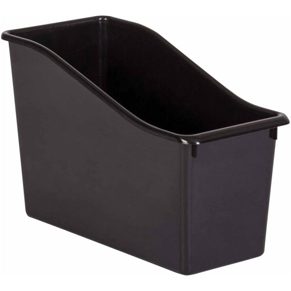 Black Plastic Book Bin