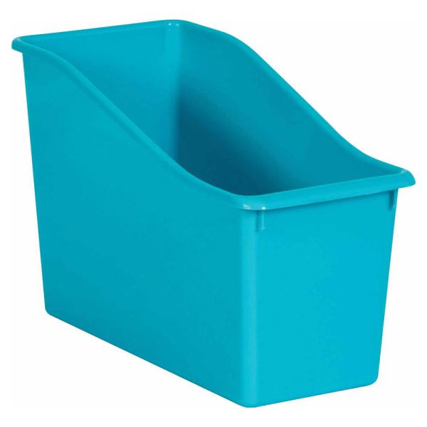 Teal Plastic Book Bin