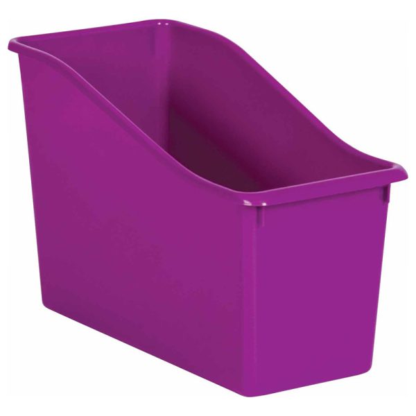 Purple Plastic Book Bin