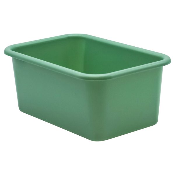 Eucalyptus Green Small Plastic Storage Bin