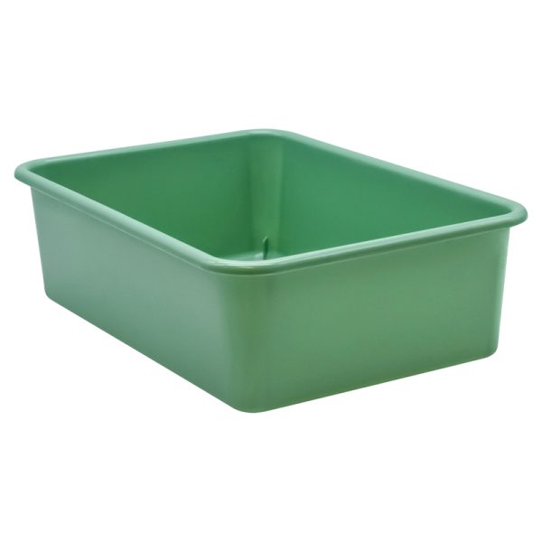 Eucalyptus Green Large Plastic Storage Bin