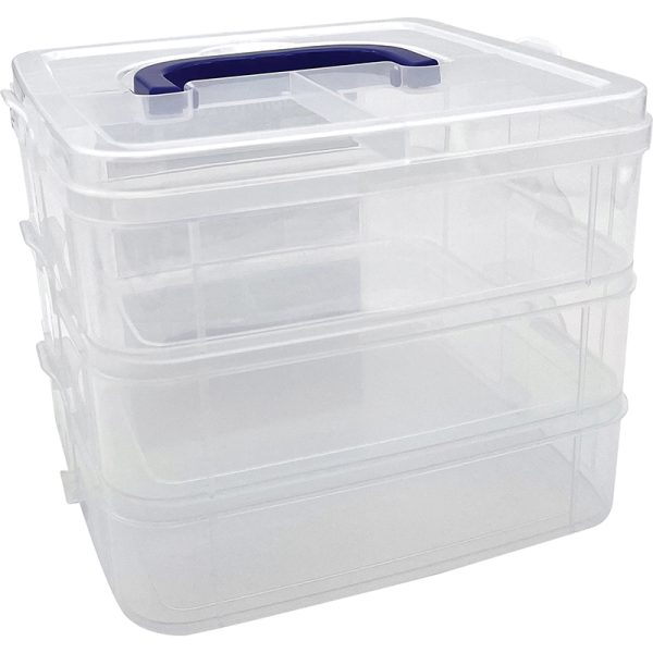 Clear Stackable Storage Containers - 3 Tier