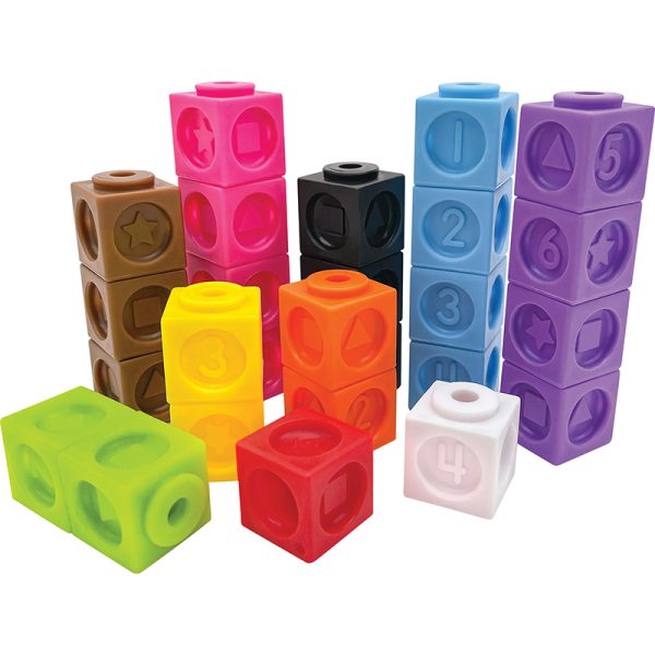 Numbers and Shapes Connecting Cubes, Set of 100