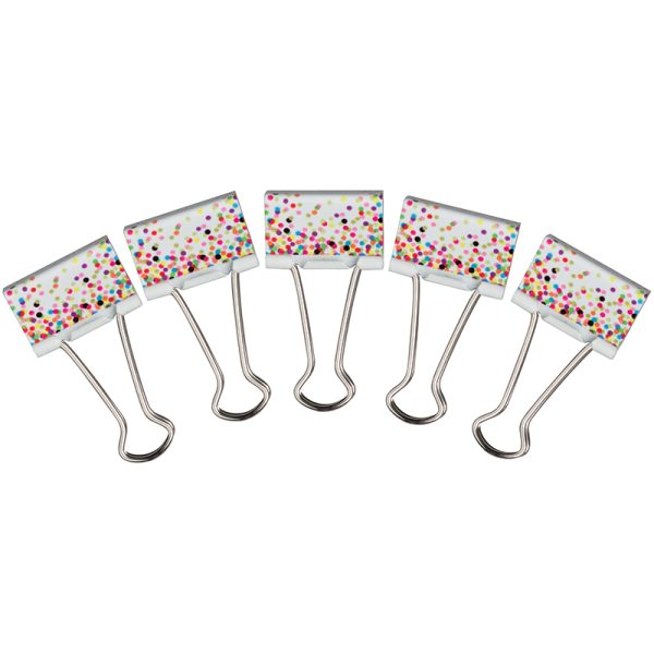 Confetti Binder Clips, Medium