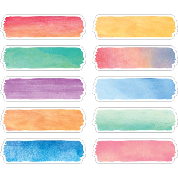 Watercolor Labels, Non-Adhesive, Pack of 120