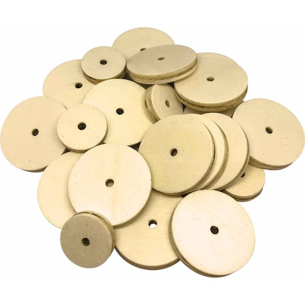 STEM Basics, Wooden Wheels, Pack of 60