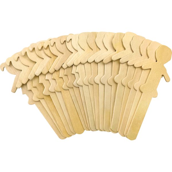 STEM Basics: People-Shaped Craft Sticks - 50 Count