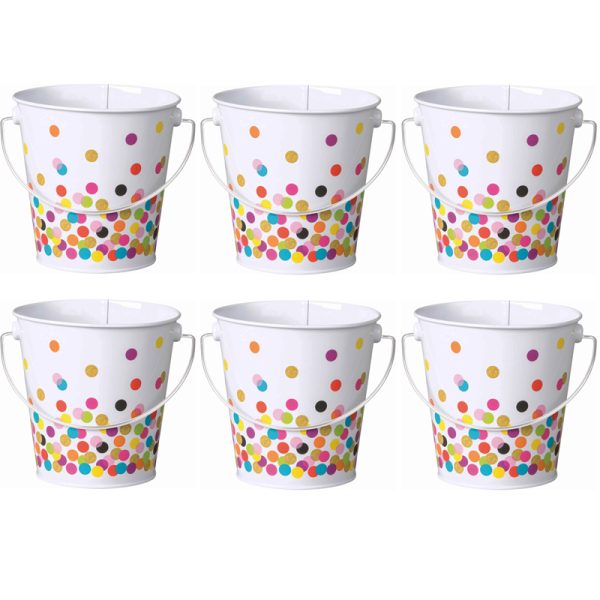 Confetti Bucket, Pack of 6